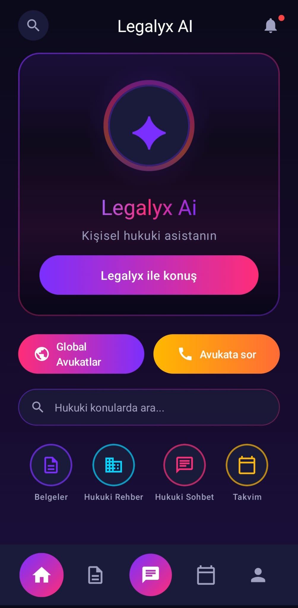 Legalyx AI app screen